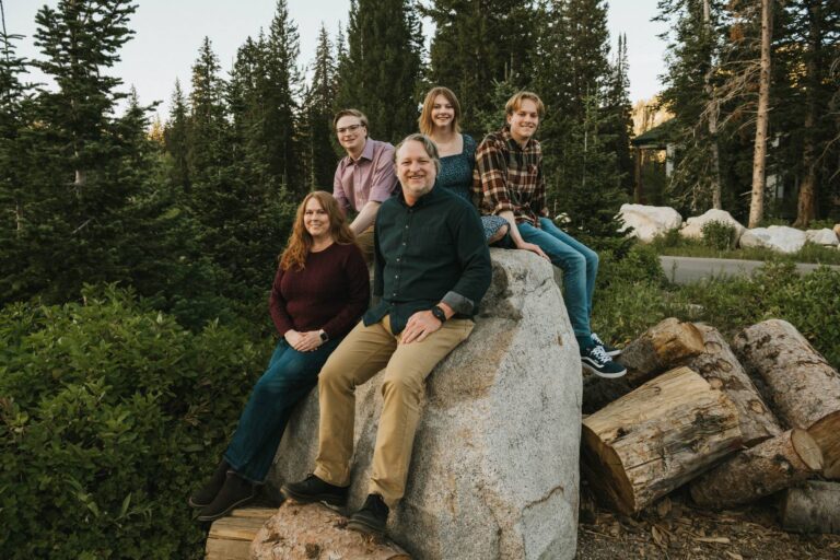 Sunset Family Session at Silver Lake | Utah Family Photographer