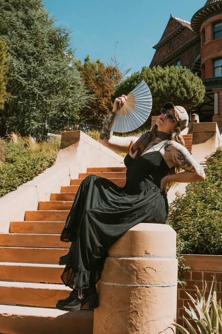 Classy Meets Edgy Birthday Portraits at McCune Mansion