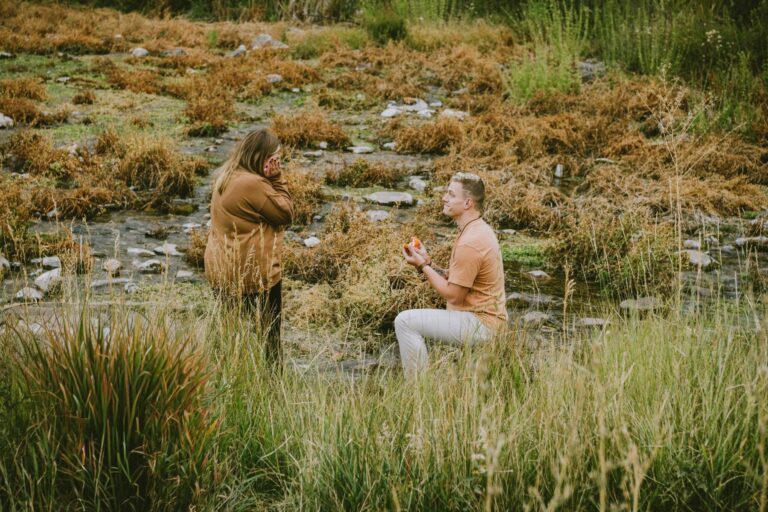 A Magical Fall Surprise Proposal at Cascade Springs | Utah Proposal Photographer