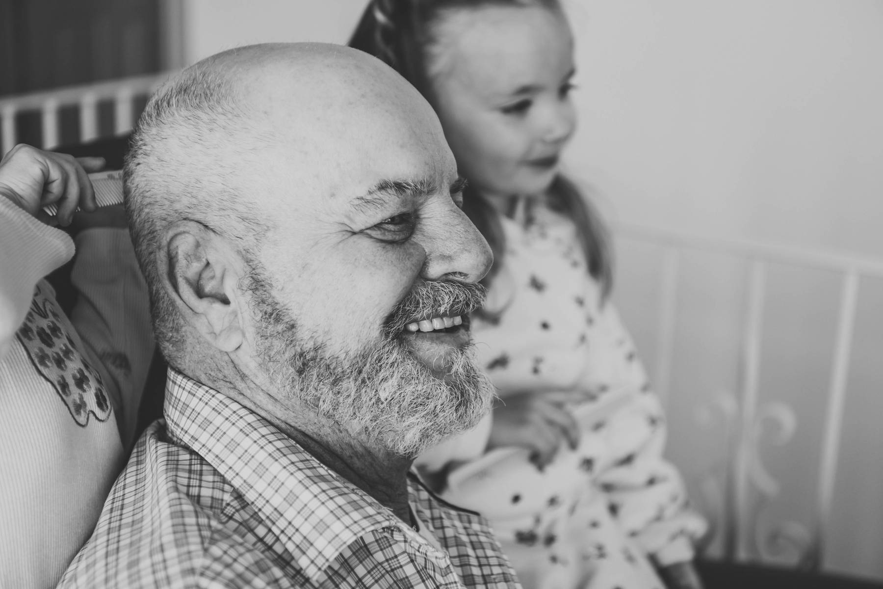 black and white family photos