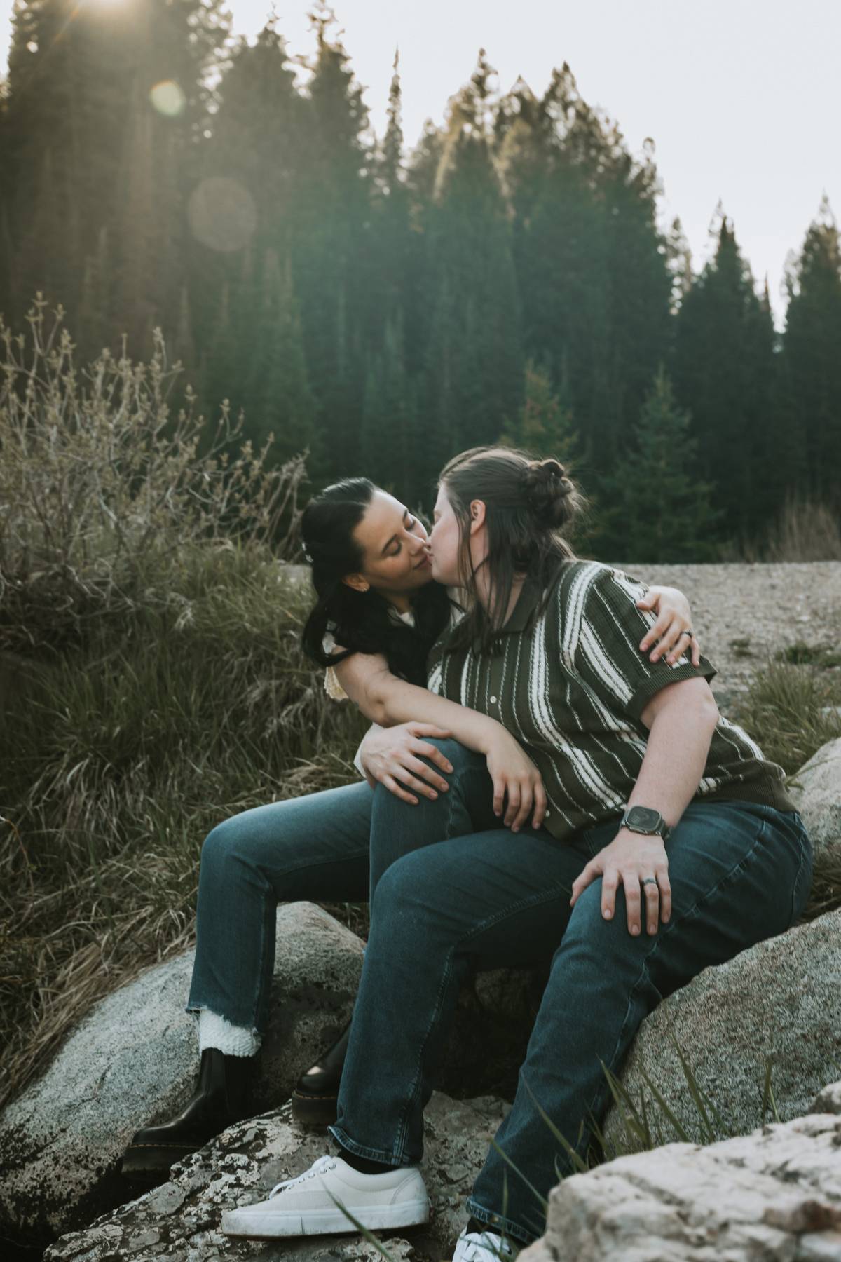 Southern Utah elopement photographer capturing fun and authentic moments