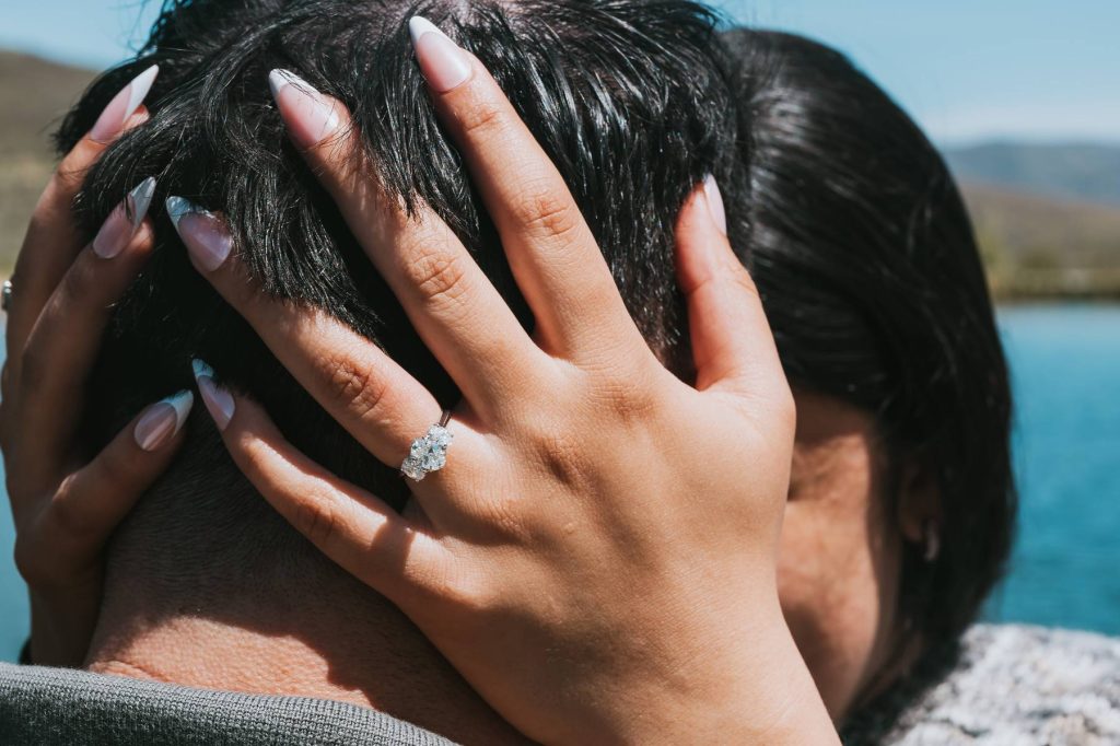 Candid proposal photography at Wasatch Mountain State Park spring session